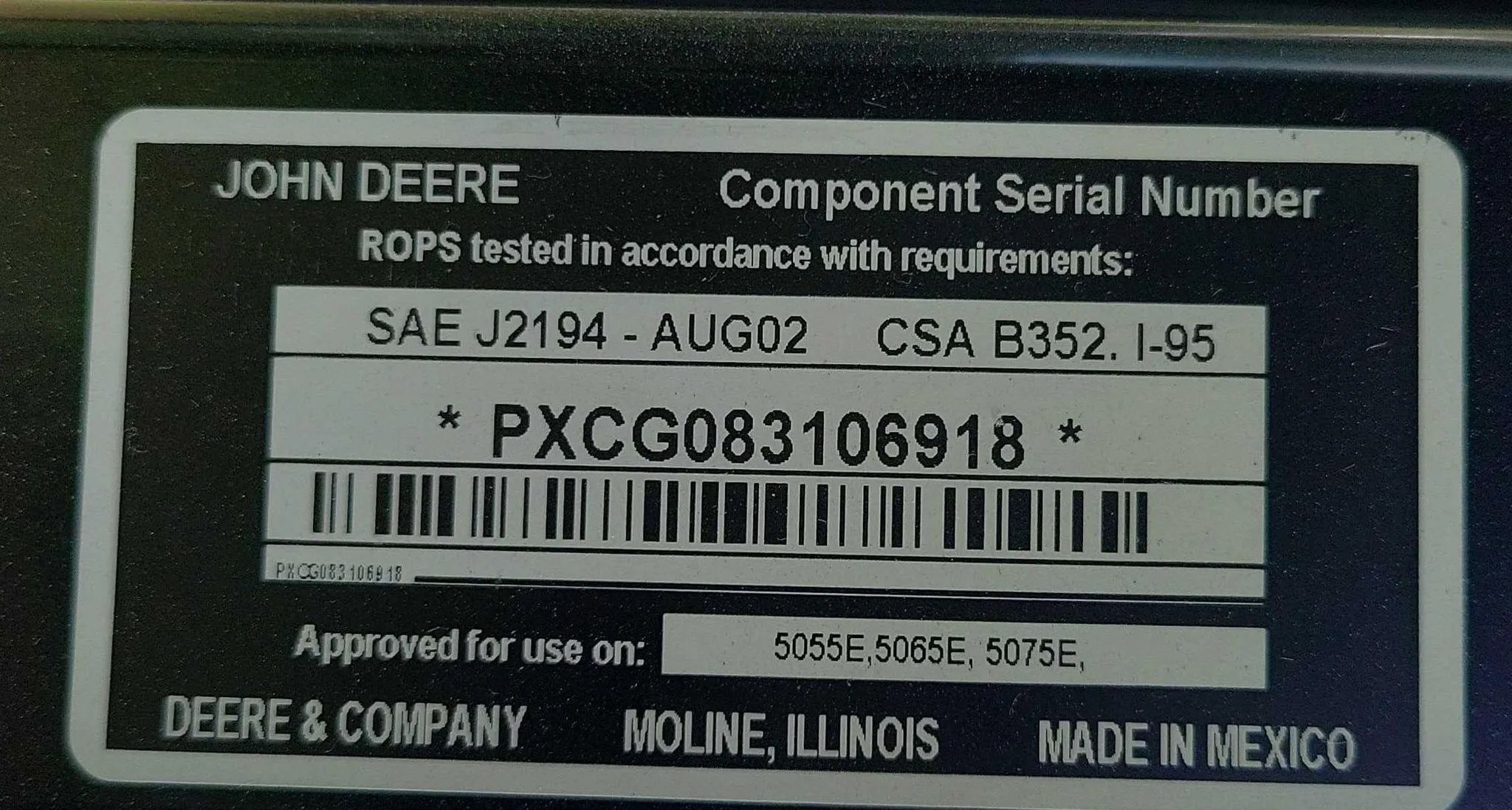 2015 John Deere 5075E MFWD